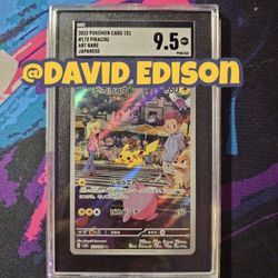 Pikachu Pokemon 151 English 173/165 Full Art IR Illustration Rare SGC 9.5 Mint+