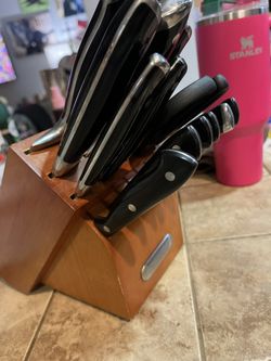 Farberware Edge keeper Knife Set with Wood Block