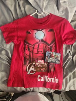 Boys Marvel Avengers Ironman T Shirt Size 6/7