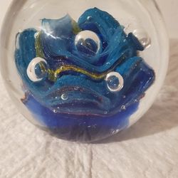 ART GLASS PAPERWEIGHT 