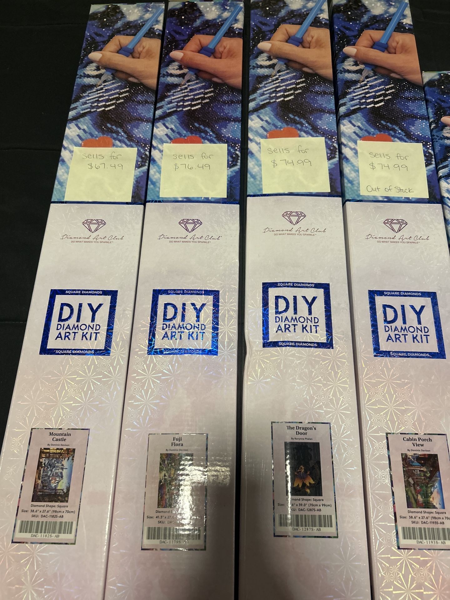 {Make Me An Offer!} Assorted Diamond Art Club Diamond Painting Kits ALL NEW NEVER OPENED!!