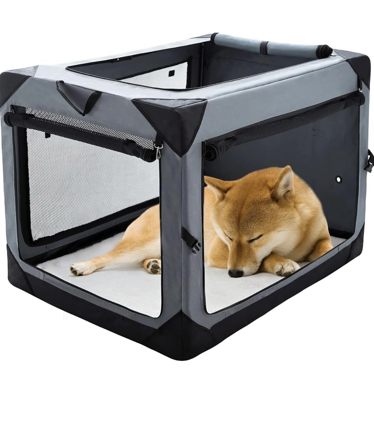 Folding Dog Crate 30x21x21