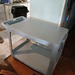 Rubbermaid Commercial Flat Shelf Utility Cart 500lb Capacity