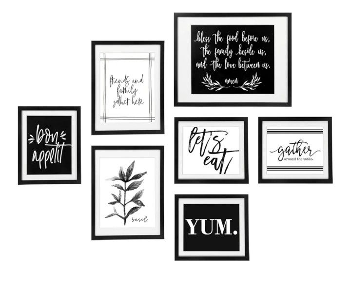 ArtbyHannah Framed kitchen wall decoration
