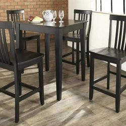 Beautiful Counter Height Dining Room Set With 4 Chairs