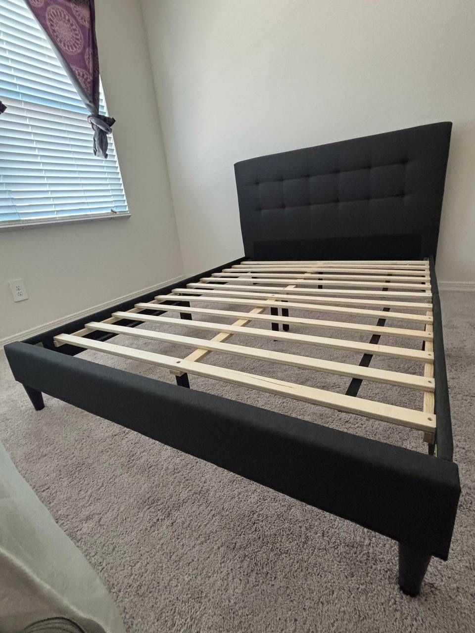 Gray Full Size Bed Frame 