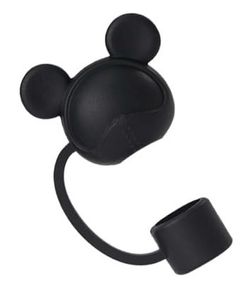 Black Mickey Mouse  Straw Covers