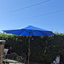 11" FT Market Umbrella Patio Color: Blue Base Not Included 