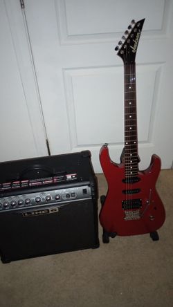 Jackson Dinky 2003 (Made In India) Matalic Candy Apple & Line 6 Spider lll amp