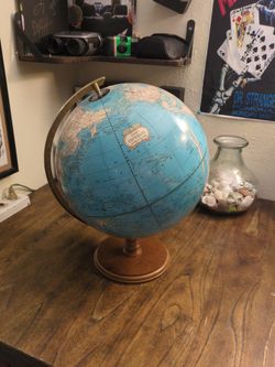 Vintage world globe
