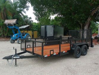 Worldwide 7 x 16 2' Mesh Utility Trailer 7k