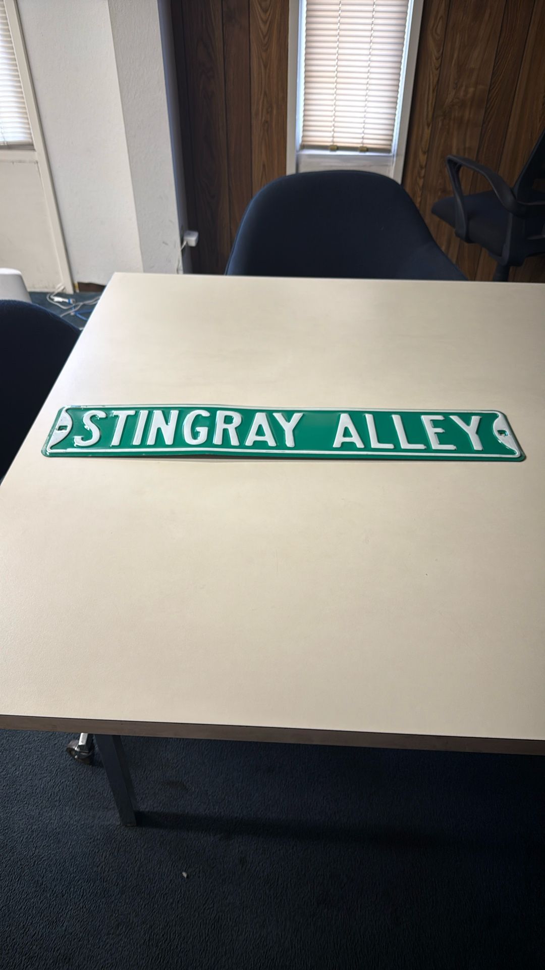 Vintage Stingray Alley Metal Sign
