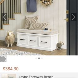 Entryway Storage Bench
