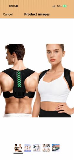 Posture Corrector for Women and Men, Adjustable Breathable Back Brace for Upper & Mid Spine Shoulder Support, Back Posture Corrector for Neck Shoulder