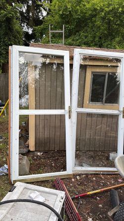 Used glass doors free