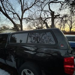 Black Leer Camper Shell For Silverado 6.5