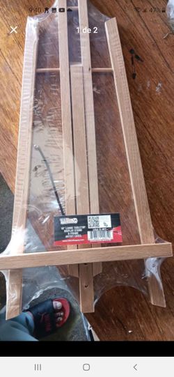 Soporte de exibicion de Mesa de maderade alla  caballete grande de 18"