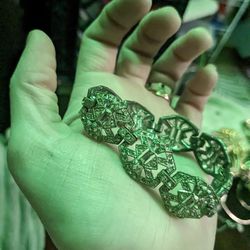 Silver Diamond Style Bracelet 