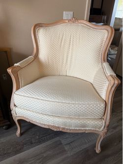 2 (pair) Classic Traditions High Point NC French Provincial Wingback Armchairs