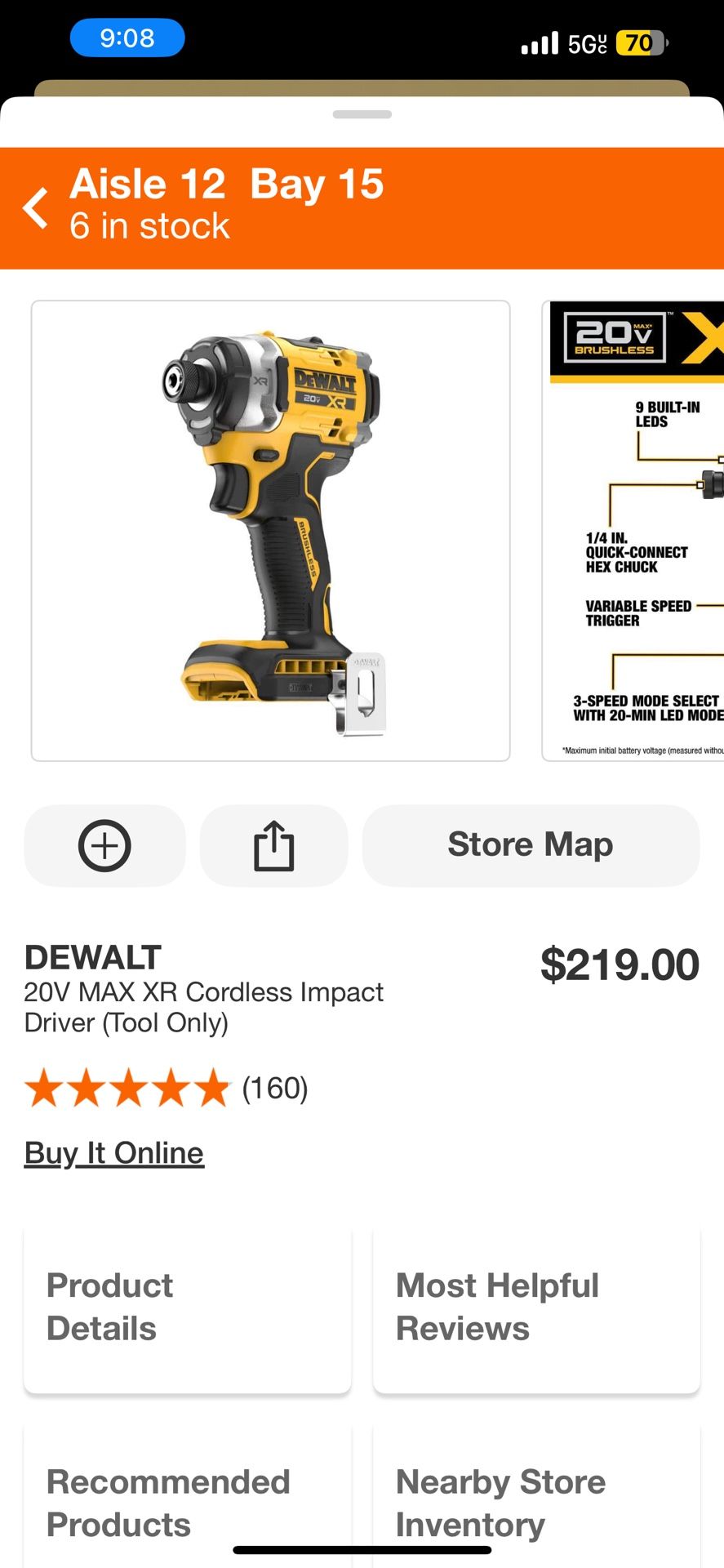 Dewalt Impact Driver (Tool Only ) I Have Battery Also And Charger