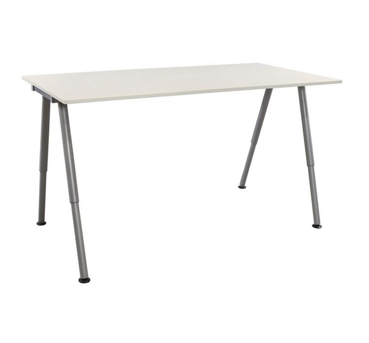 63" Ikea Desk White with IKEA Chair
