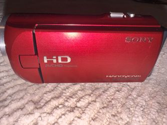 Red Sony handycam HDR-CX220