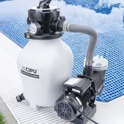 14" Sand Filter System with 4-Way Valve for Outdoor Swimming Pools Above Ground Pool