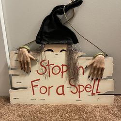 Halloween Hanging Sign -$25