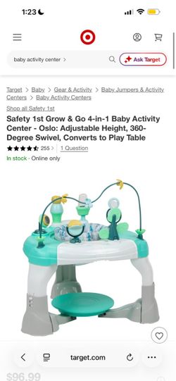 Safety 1st Grow & Go 4-in-1 Baby Activity Center