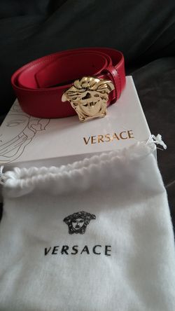 Versace Belt Red designer belt