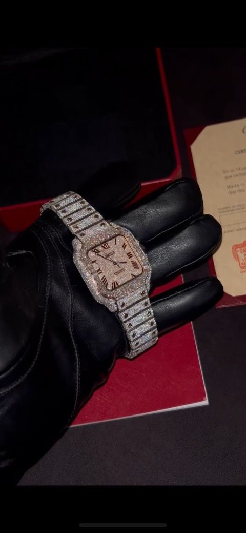 Vvs Moissanite Bust Down Watch