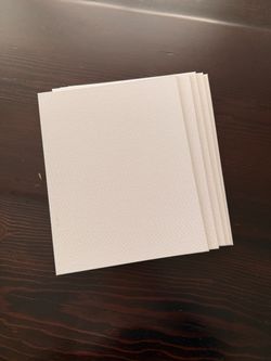 Small Blank Square Canvas Panels Set