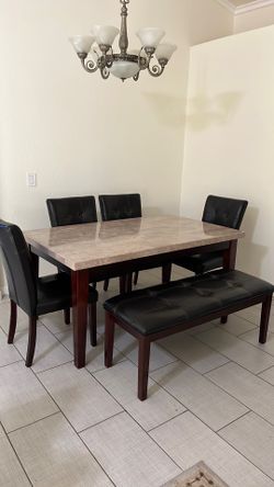 Marble Top Dining Table