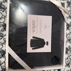 Auden Satin Pajama Set - Black, Size S