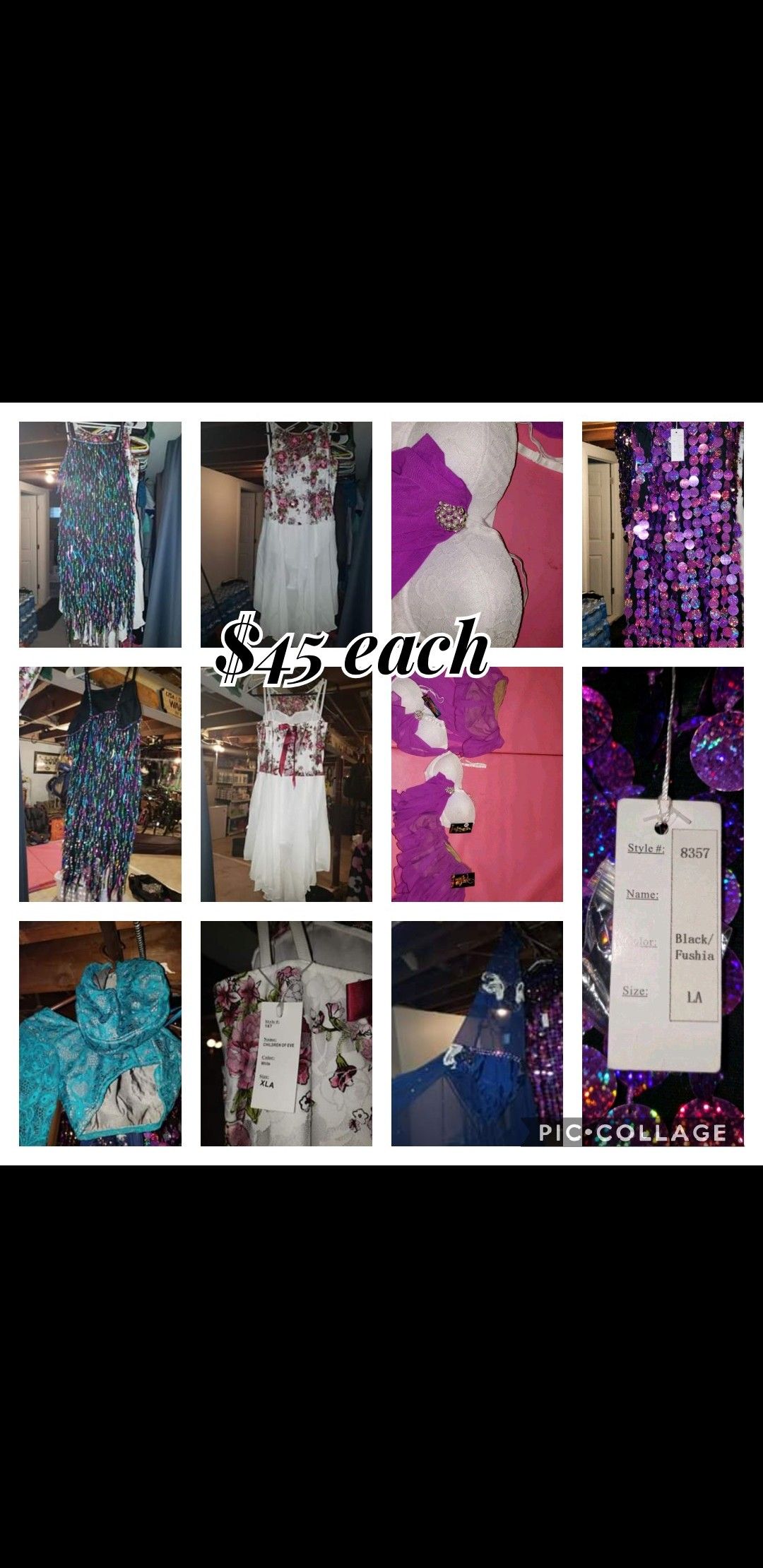 All New dance costumes $45.00 each