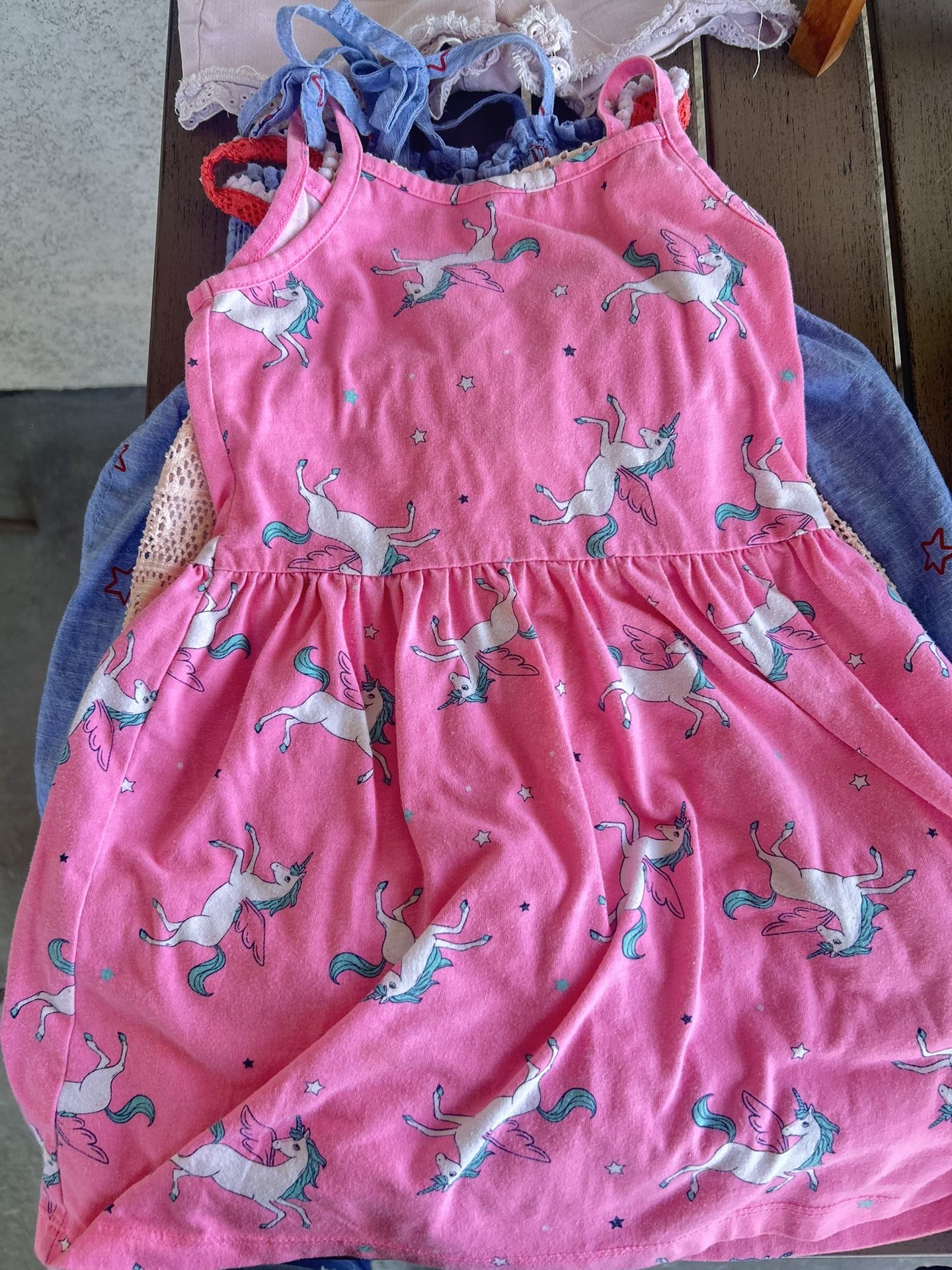 4T Toddler Girl Unicorn Summer Dress