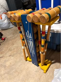 Vintage croquet set