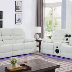 Reclining Set In Stock For Immediate Delivery LED Blur Tooth 