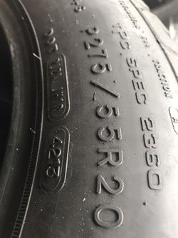 275/55/20 GOODYEAR WRANGLER MATCHING SET USED