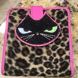 Leopard print wallet