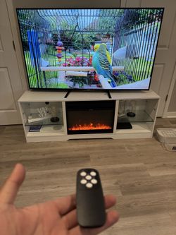 Moving Sale – LED Fireplace TV Stand & Sony 65” TV  We are selling a beautiful LED fireplace TV stand and a Sony 65-inch TV in excellent condition.  T