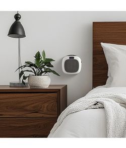 Wall Outlet Space Heater 750W Digital Display Yep Control Timer White Color 