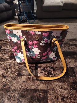 Large Tote Gianibernini Brown Floral Tote Purse