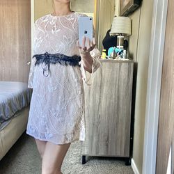 Zara Trafaluc Double Lace Minidress