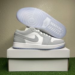 Jordan 1 Low Wolf Grey Size 10M/11.5W