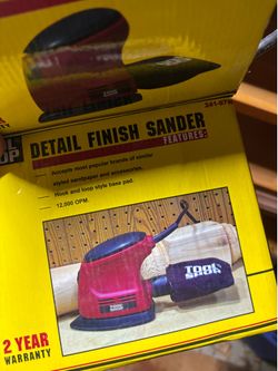 Tool Shop Detail Finish Sander with Dust Bag