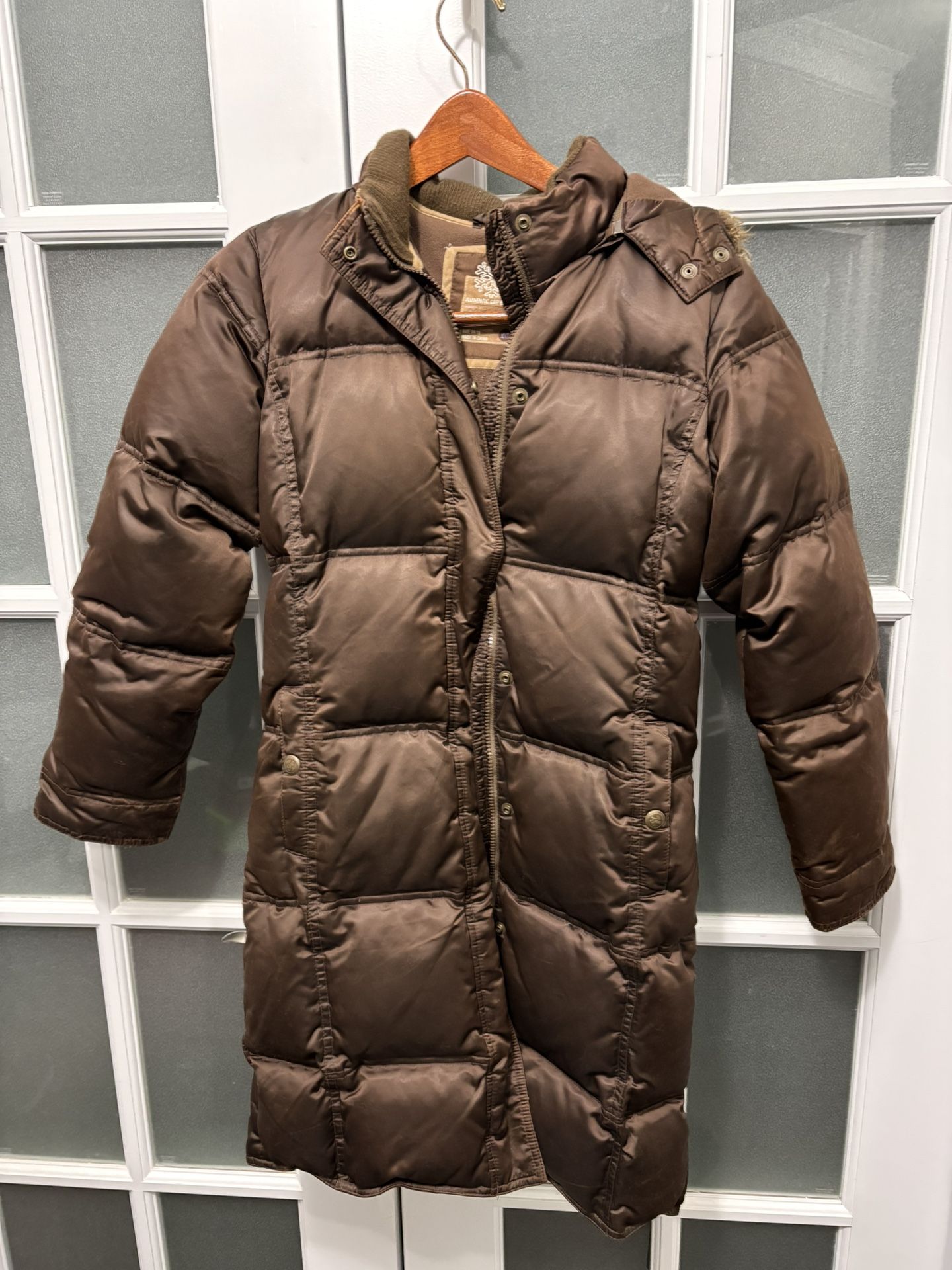 Gap Puff Hooded Coat Jacket Girl XL 14 - 16