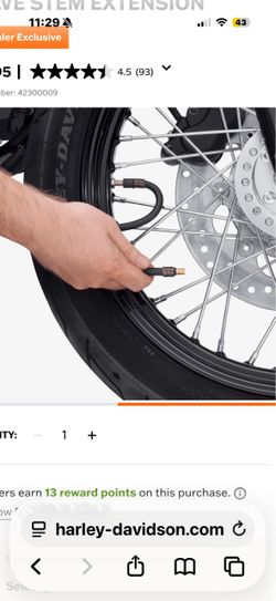 Harley Davidson Valve Stem Extension