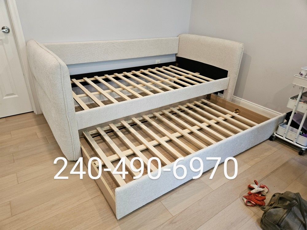 Brand New In box Delivery Service Available Twin Size Trundle Bed Frame Only Special