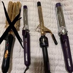 3 Hair Curling Irons 